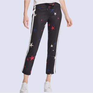 PAM & GELA Star Print Cropped Track Pants